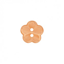Polyesterknopf Blume orange 18 mm - Union Knopf
