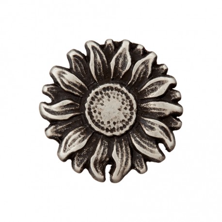 Metallknopf Blume mit Öse 20 mm - Union Knopf