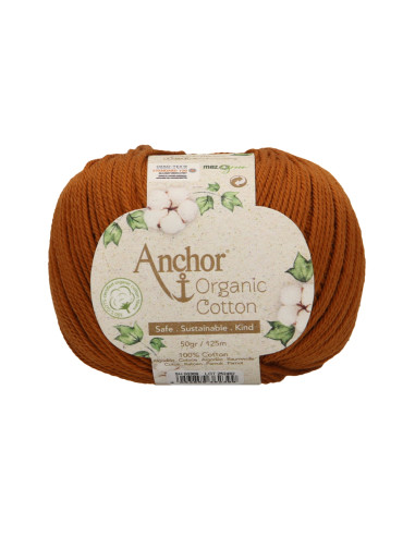 Organic Cotton - Anchor 0309 - caramel brown