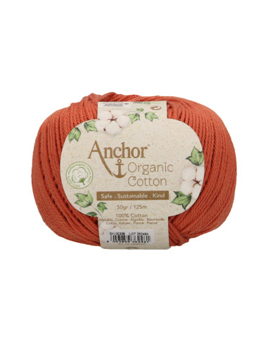 Organic Cotton - Anchor 0338 - red dunes