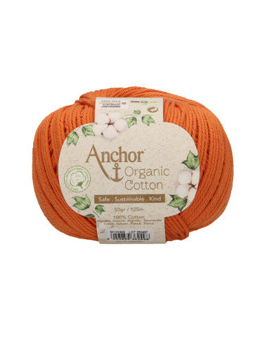 Organic Cotton - Anchor 1003 - rocky orange