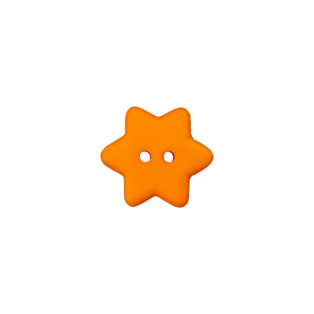 Knopf Stern orange 15 mm - Union Knopf