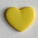Kinderknopf Herz gelb 13 mm  - Dill