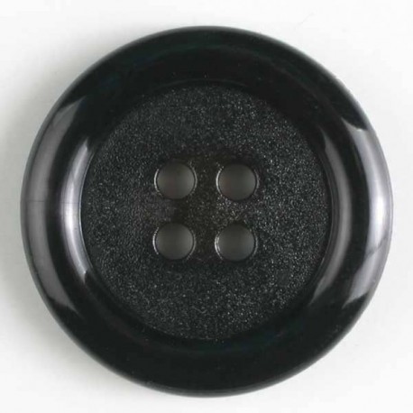 Kunststoffknopf schwarz 4-Loch 23 mm - Dill