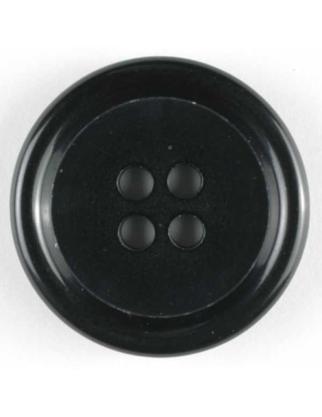 Anzugknopf 20 mm 4-Loch  - Dill schwarz