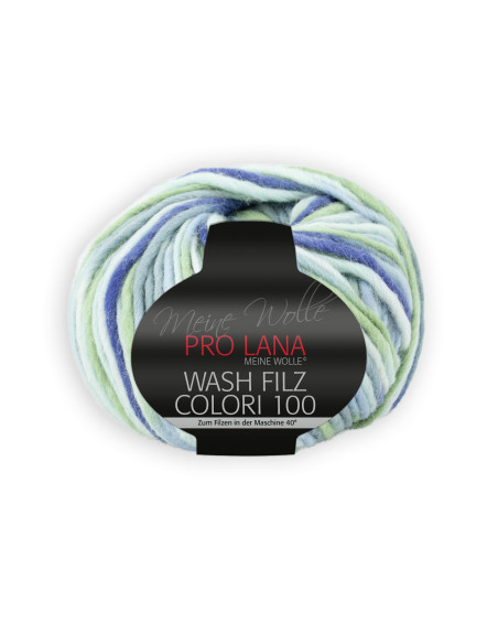 Wash Filz Colori 100 - Pro Lana 709 - mint/jeans