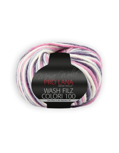 Wash Filz Colori 100 - Pro Lana 706 - natur/rosa