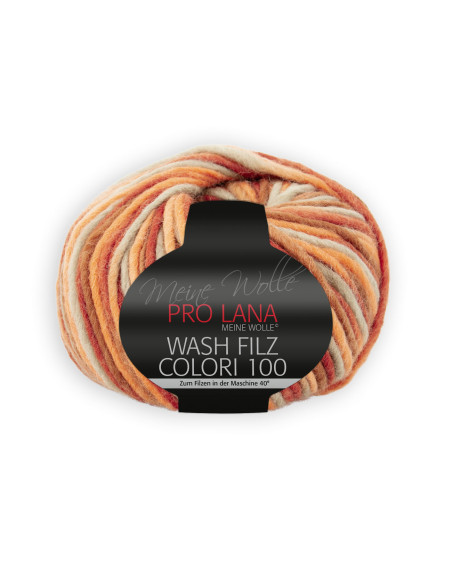 Wash Filz Colori 100 - Pro Lana 704 - beige/orange