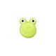 Polyesterknopf Öse Frosch hellgrün 20 mm - Union Knopf