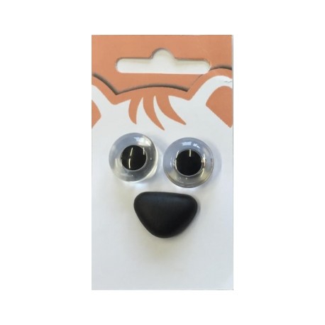 Nase und Tieraugen 18 mm - Union Knopf