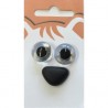 Nase und Tieraugen 15 mm - Union Knopf