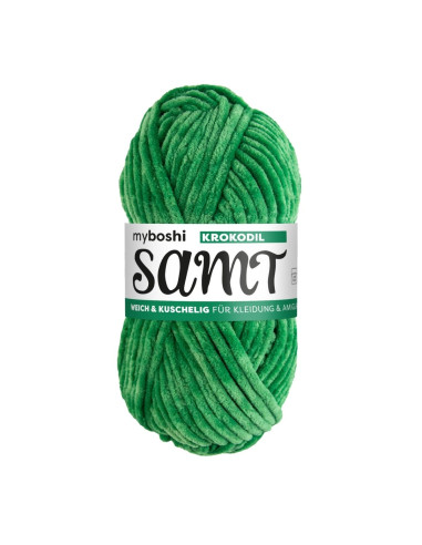 Samt - myboshi 822 - Krokodil grün