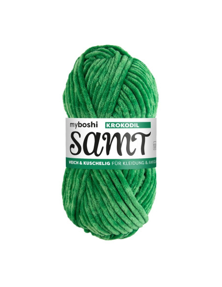 Samt - myboshi 822 - Krokodil grün