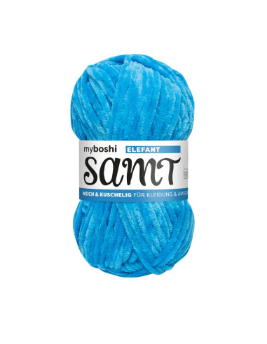Samt - myboshi 851 - Elefant blau