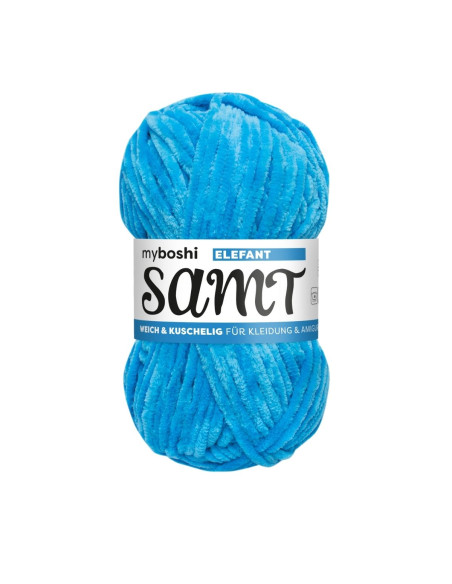 Samt - myboshi 851 - Elefant blau