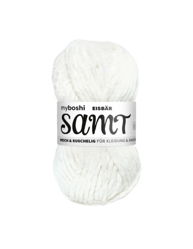 Samt - myboshi 891 - Eisbär weiss