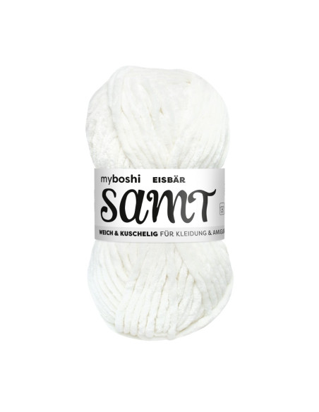 Samt - myboshi 891 - Eisbär weiss