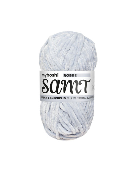 Samt - myboshi 893 - Robbe hell blaugrau