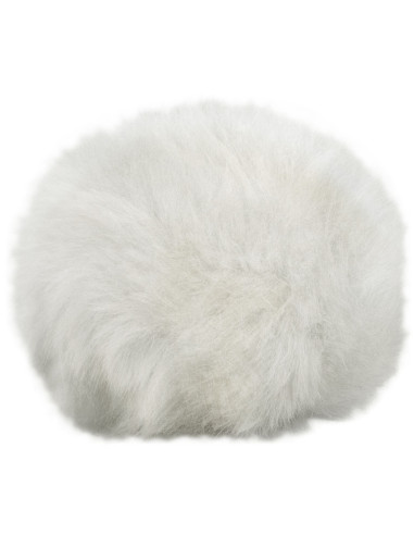 mini Pompon kunstfell 6cm - Woolly Hugs 801 - white