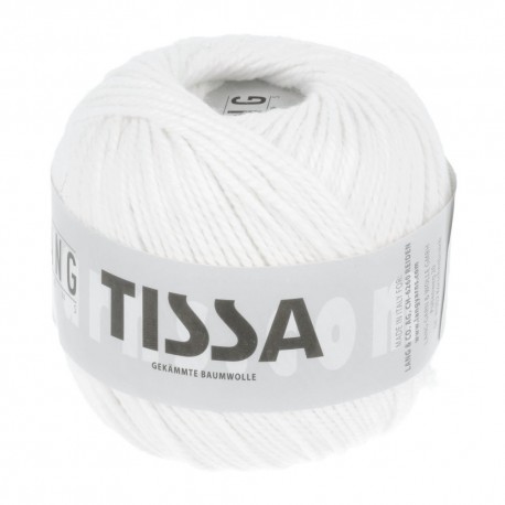 Lang Yarns Tissa 0001 - weiss