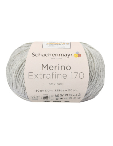 Merino Extrafine 170 - Schachenmayr 00090 - hellgraumeliert