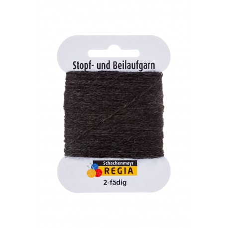 2-fädig Beilaufgarn - Regia 00522 - anthrazit meliert
