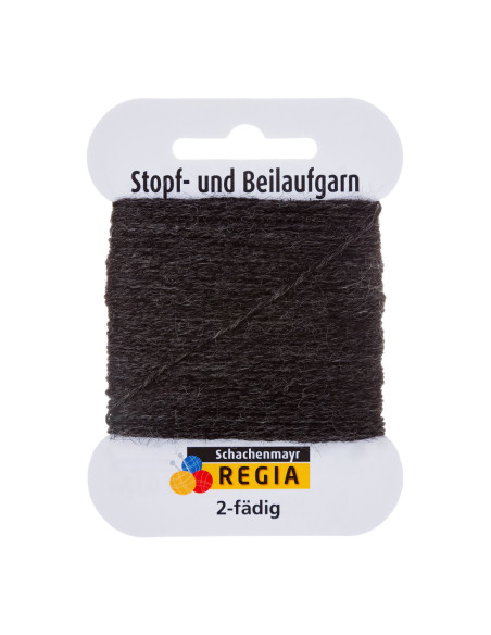 2-fädig Beilaufgarn - Regia 00522 - anthrazit meliert
