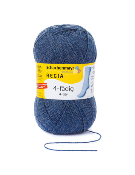 4-fädig 100g - Regia 02137 - jeans meliert