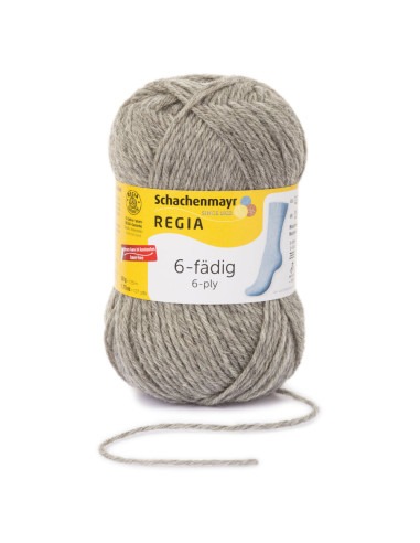 1 Knäuel 6-fädig 50g - Regia 00033 - flanell meliert