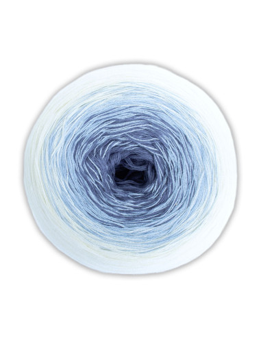 Woolly Hugs - BOBBEL Cotton 57 - natur/hellblau/denim