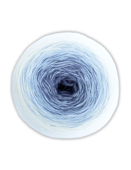 Woolly Hugs - BOBBEL Cotton 57 - natur/hellblau/denim