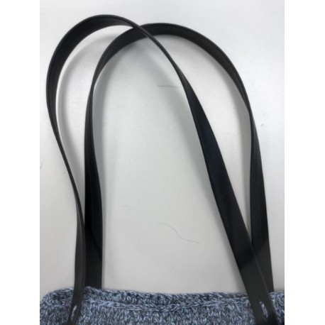 Taschengriffe Kunstleder schwarz - Woolly Hugs