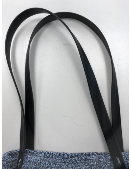 Taschengriffe Kunstleder schwarz - Woolly Hugs