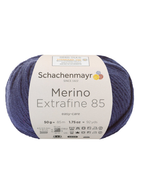 Merino Extrafine 85 - Schachenmayr 250 - marine
