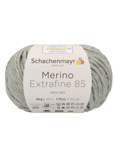 Merino Extrafine 85 - Schachenmayr 290 - hellgrau meliert