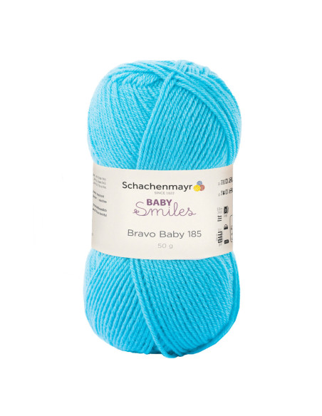 4 Knäuel Bravo Baby 185 - Baby Smiles 01065 - türkis - Outlet