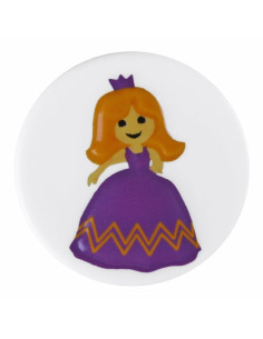 Kinderknopf Prinzessin 15 mm Öse - Dill