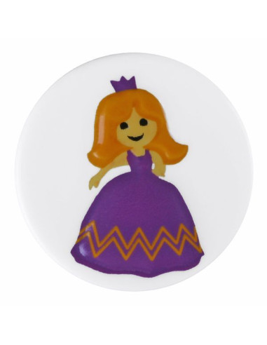 Knopf Prinzessin 15 mm - Dill