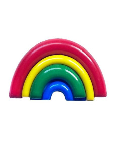Kinderknopf Regenbogen 18 mm Öse - Dill