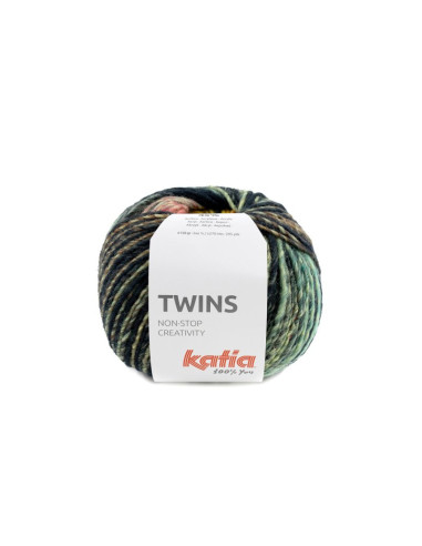 Twins - Katia 156 - türkis/gelb/korallen