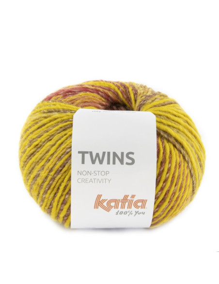 Twins - Katia 159 - senfgelb/lehmbraun