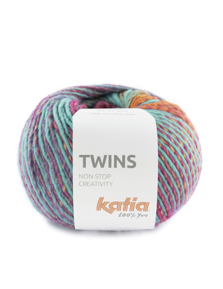 Twins - Katia 161 - orange/lila/türkis