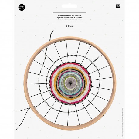 Webrahmen rund mit Löchern 21cm - Rico Design