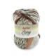 Easy Jacquard - Katia 105 - grau/grünblau/bordeauxviolett/mittelrose