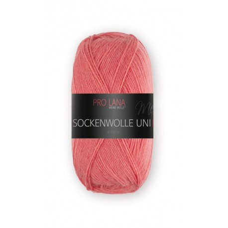 Sockenwolle Uni - Pro Lana 421 - koralle