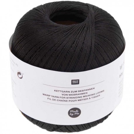 Made by Me Kettgarn schwarz 50g - Rico Design