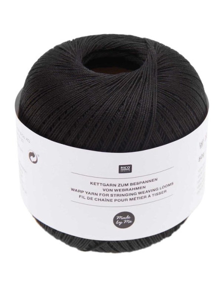 Made by Me Kettgarn schwarz 50g - Rico Design