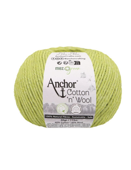 Cotton Wool - Anchor 00254 - peridot