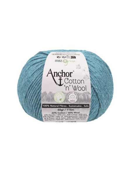 Cotton Wool - Anchor 00400 - blue topaz