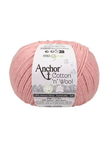 Cotton Wool - Anchor 00893 - rose quartz